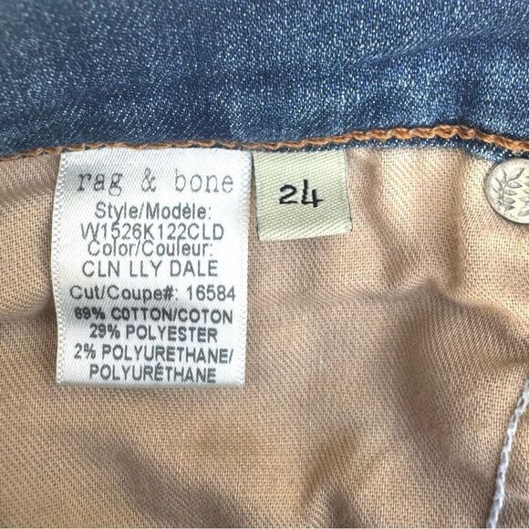 Rag & Bone Clean Lily Dale Skinny Ankle Jeans - Picture 11 of 12